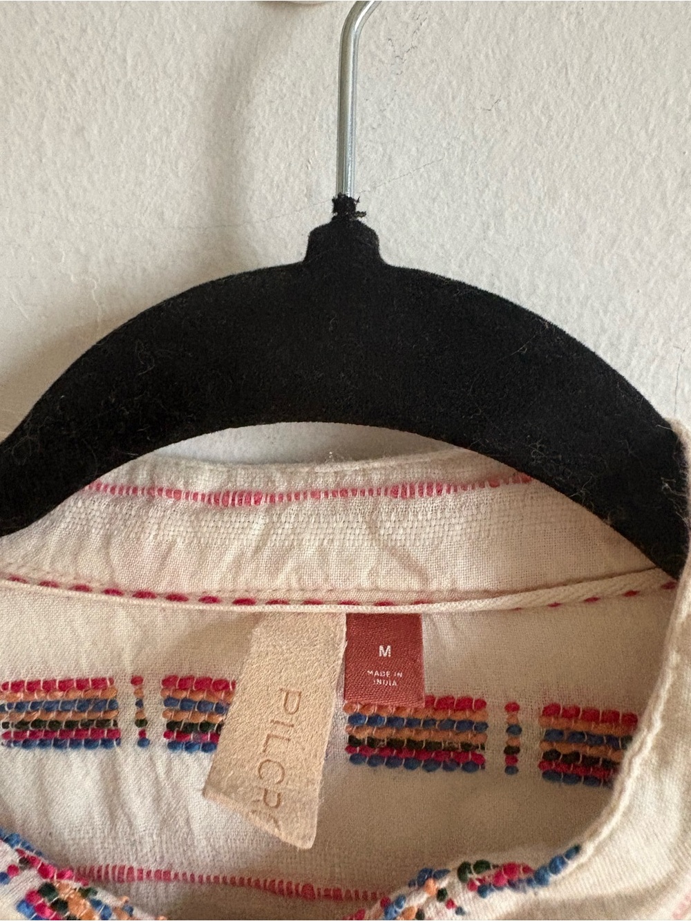 Anthropologie Pilcro Sz M The Bella Textured Boho Western Blouse - Picture 4 of 10